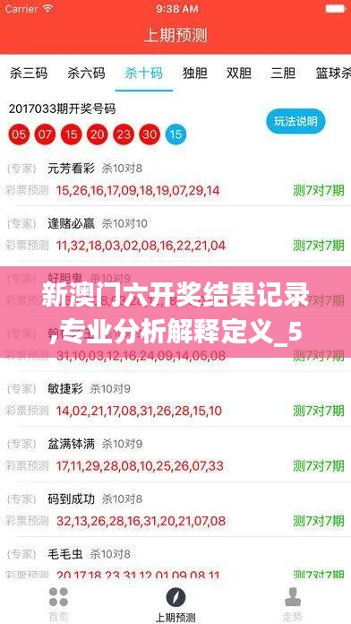 新澳门六开奖结果记录,专业分析解释定义_5DM5.597