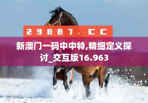 新澳门一码中中特,精细定义探讨_交互版16.963