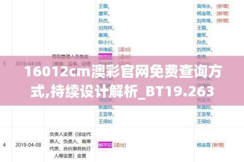 16012cm澳彩官网免费查询方式,持续设计解析_BT19.263