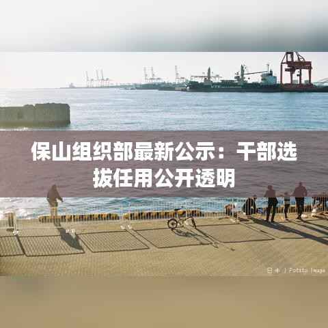 保山组织部最新公示：干部选拔任用公开透明