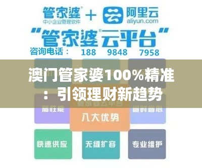 澳门管家婆100%精准：引领理财新趋势