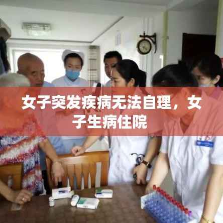 女子突发疾病无法自理,女子生病住院