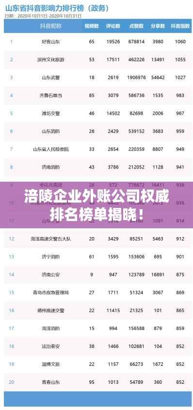 涪陵企业外账公司权威排名榜单揭晓!