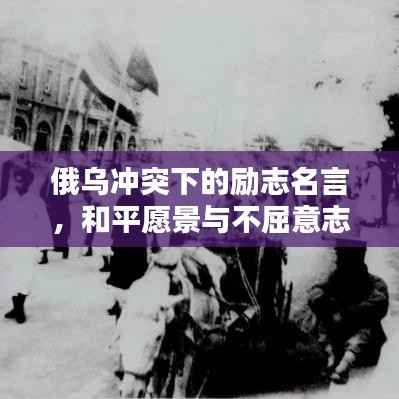 俄乌冲突下的励志名言,和平愿景与不屈意志的碰撞