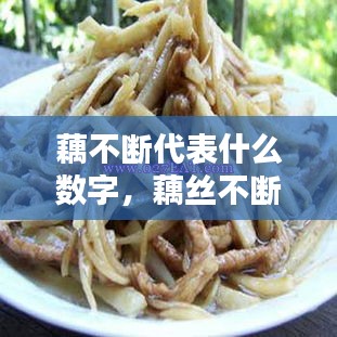 藕不断代表什么数字，藕丝不断的意思 